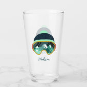 Individuelle Name Ski Mask Glas (Rückseite)