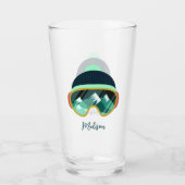 Individuelle Name Ski Mask Glas (Vorderseite)