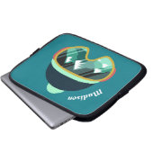 Individuelle Name Ski Maske Laptop-Ärmel Laptopschutzhülle (Vorne Knopf)