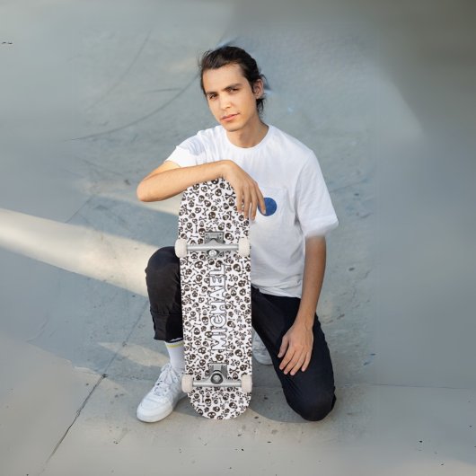 Individuelle Name Skull Pattern Skateboard