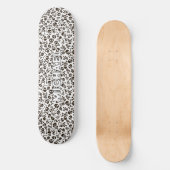 Individuelle Name Skull Pattern Skateboard (Vorderseite)