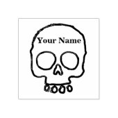 Individuelle Name Skull Rubber Briefmarke Gummistempel (Prägung)