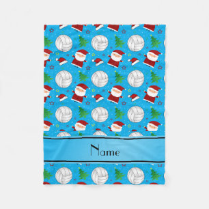 Individuelle Name Sky Blue Volleyball Weihnachtsmu Fleecedecke