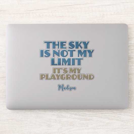 Individuelle Name Sky Quote Aufkleber (Computer)
