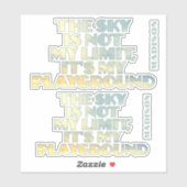 Individuelle Name Sky Quote Aufkleber (Blatt)