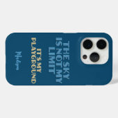 Individuelle Name Sky Quote Case-Mate iPhone Hülle (Rückseite (Horizontal))