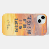 Individuelle Name Sky Quote Case-Mate iPhone Hülle (Rückseite (Horizontal))