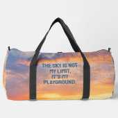 Individuelle Name Sky Quote Duffle Bag (Vorderseite)