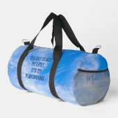 Individuelle Name Sky Quote Duffle Bag (Rechte Ecke)
