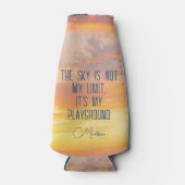 Individuelle Name Sky Quote Flaschenkühler (Vorderseite)
