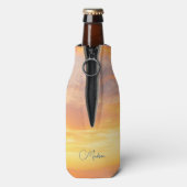 Individuelle Name Sky Quote Flaschenkühler (Flasche Rückseite)