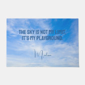 Individuelle Name Sky Quote Fußmatte (Vorderseite)