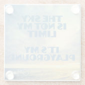 Individuelle Name Sky Quote Glasuntersetzer (Rückseite)