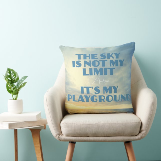 Individuelle Name Sky Quote Kissen (Stuhl )
