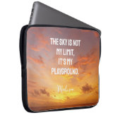 Individuelle Name Sky Quote Laptopschutzhülle (Vorne Rechts)