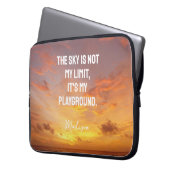 Individuelle Name Sky Quote Laptopschutzhülle (Vorderseite Links)