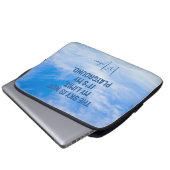 Individuelle Name Sky Quote Laptopschutzhülle (Vorne Knopf)