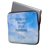 Individuelle Name Sky Quote Laptopschutzhülle (Vorderseite Links)