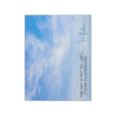 Individuelle Name Sky Quote Notizblock (Rotiert)