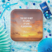Individuelle Name Sky Quote Pappteller (Party)