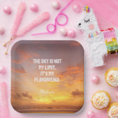 Individuelle Name Sky Quote Pappteller (Party)