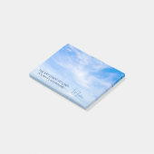 Individuelle Name Sky Quote Post-it Klebezettel (angewinkelt)