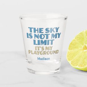 Individuelle Name Sky Quote Schnapsglas