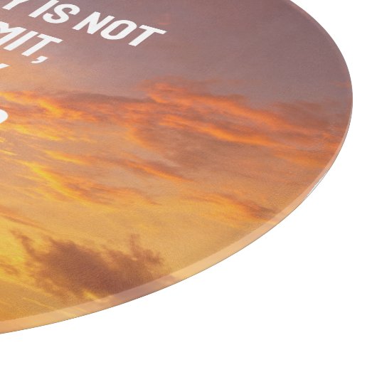 Individuelle Name Sky Quote Schneidebrett (Ecke)