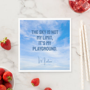 Individuelle Name Sky Quote Serviette