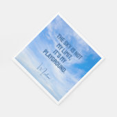 Individuelle Name Sky Quote Serviette (Ecke)
