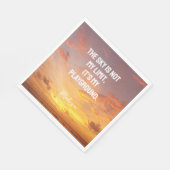 Individuelle Name Sky Quote Serviette (Ecke)