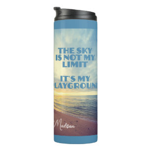 Individuelle Name Sky Quote Thermosbecher