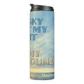 Individuelle Name Sky Quote Thermosbecher (Nach rechts gedreht)