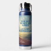 Individuelle Name Sky Quote Trinkflasche (Hinten)
