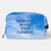 Individuelle Name Sky Quote Waschbeutel (Rückseite)