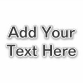 Individuelle Name Slogan Logo Art Foto Persönliche Aufkleber (Vorderseite)