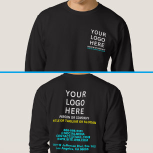 Individuelle Name & Slogan & Logo   Vorne und Hint Sweatshirt