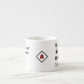 Individuelle Name Small Espresso Cup | Tasse des K (Vorderseite)