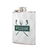 Individuelle Name Smarald Green Clubs und Ball Flachmann (Links)