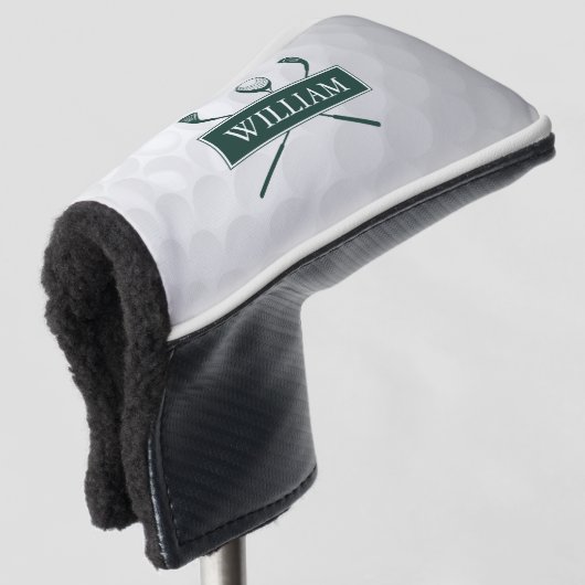 Individuelle Name Smarald Green Clubs und Ball Golf Headcover (3/4 Vorderseite)