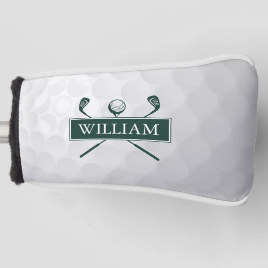 Individuelle Name Smarald Green Clubs und Ball Golf Headcover (Vorderseite)