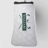 Individuelle Name Smarald Green Clubs und Ball Golf Headcover (Rotieren 90)