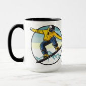 Individuelle Name-SNOWBOARD-Tasse Tasse (Links)
