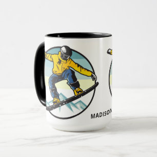 Individuelle Name-SNOWBOARD-Tasse Tasse