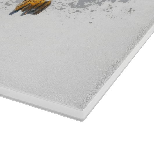 Individuelle Name Snowboarder Illustration Schneidebrett (Ecke)