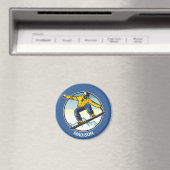 Individuelle Name SNOWBOARDER Magnet (In Situ (Geschirrspüler))