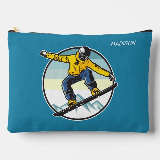 Individuelle Name SNOWBOARDER Zubehörtasche (Vorderseite)