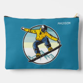 Individuelle Name SNOWBOARDER Zubehörtasche (Rückseite)