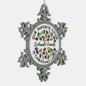 Individuelle Name Snowflake Ornament - Zinnhalter- (Links)
