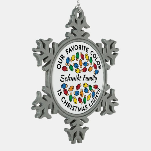 Individuelle Name Snowflake Ornament - Zinnhalter- (Links)